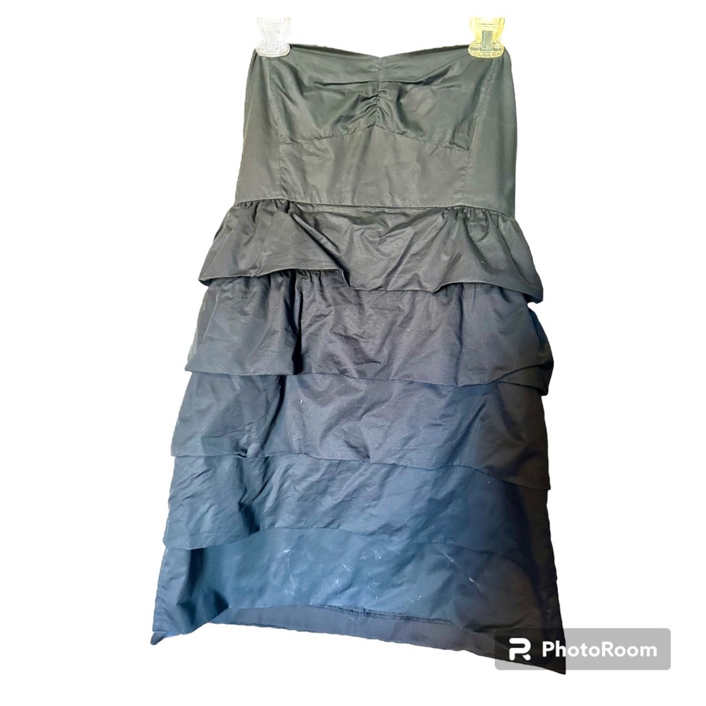 J Crew Black Strapless Dress